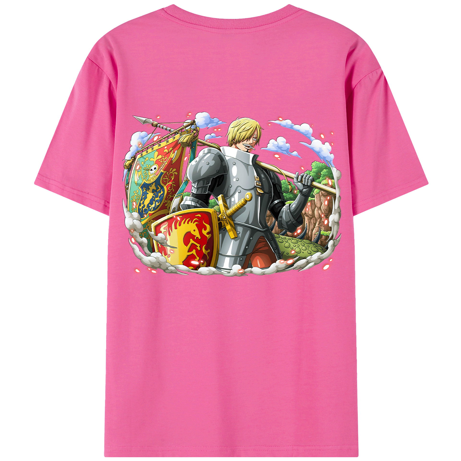 （画像用） ワンピース サンジ ONE PIECE Sanji レディース半袖Tシャツ(バックプリント)
